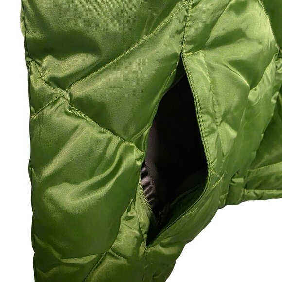 The North Face Women’s 700 Fill Down Vest Green Size Large Hiking Warm Bright - Picture 5 of 13